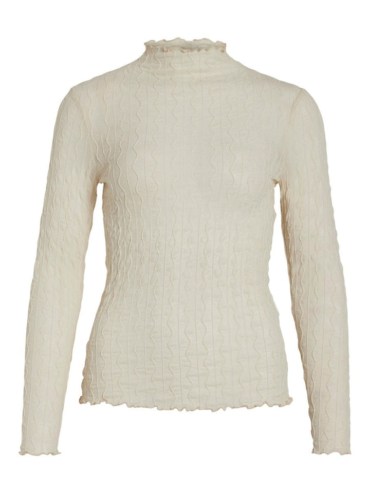 VIMESSA HIGH NECK L/S TOP