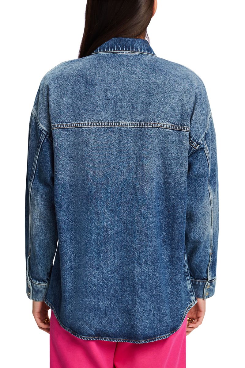 Women Blouses denim long sleeve