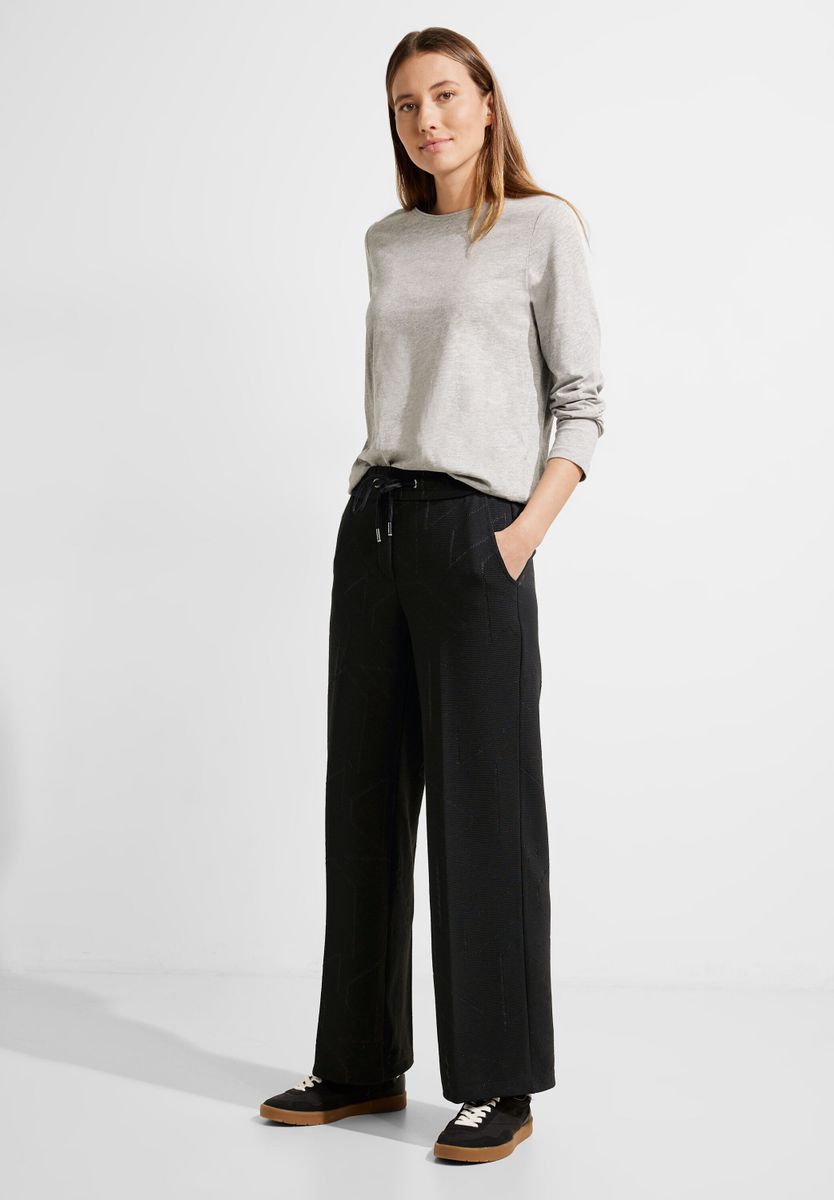 Loose Fit Jacquard Culotte