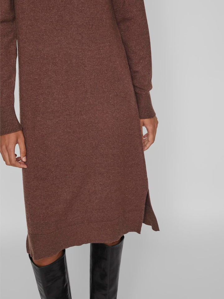 VIRIL CREW NECK L/S MIDI DRESS - NOOS