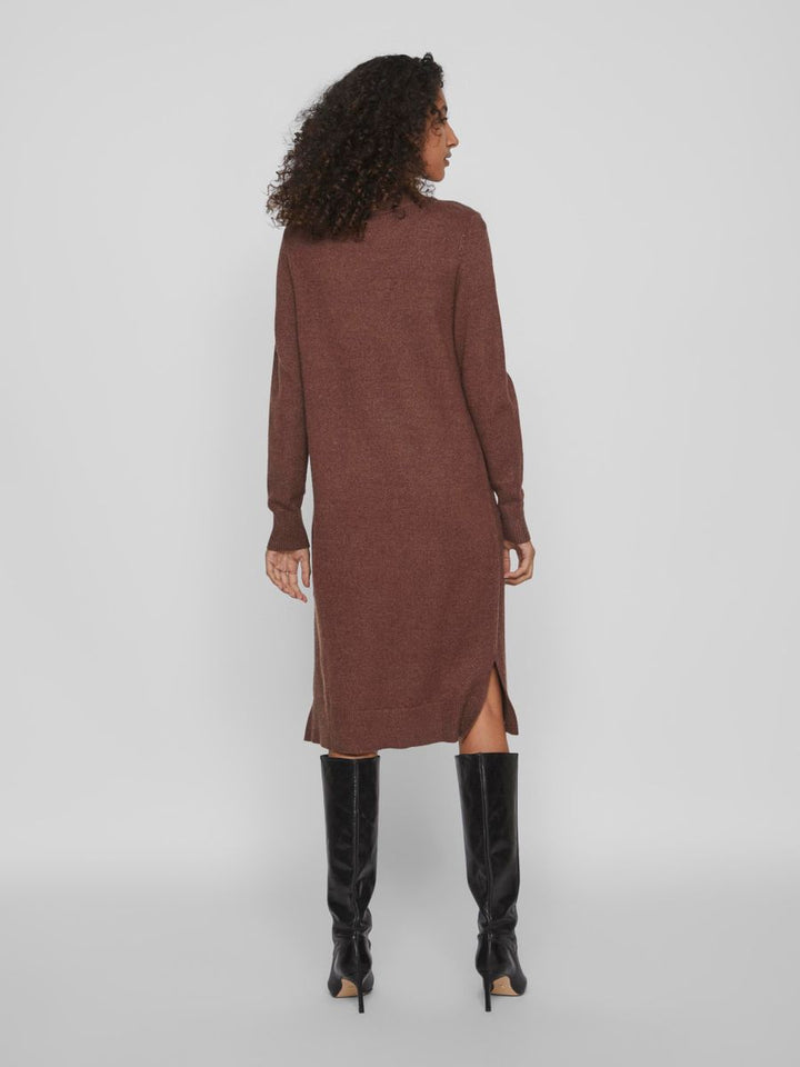 VIRIL CREW NECK L/S MIDI DRESS - NOOS