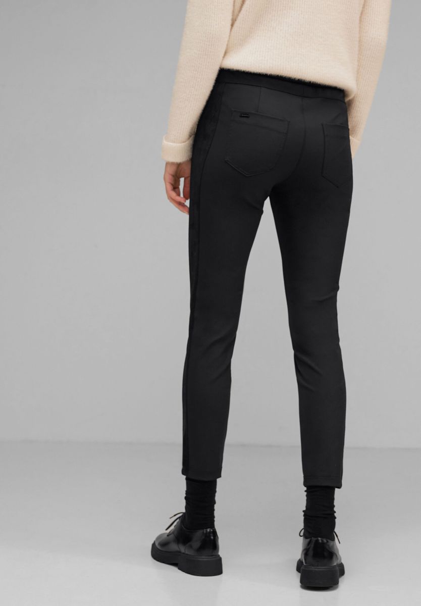 Skinny Fit Materialmix Hose