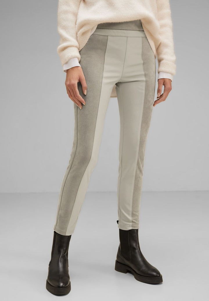 Skinny Fit Materialmix Hose