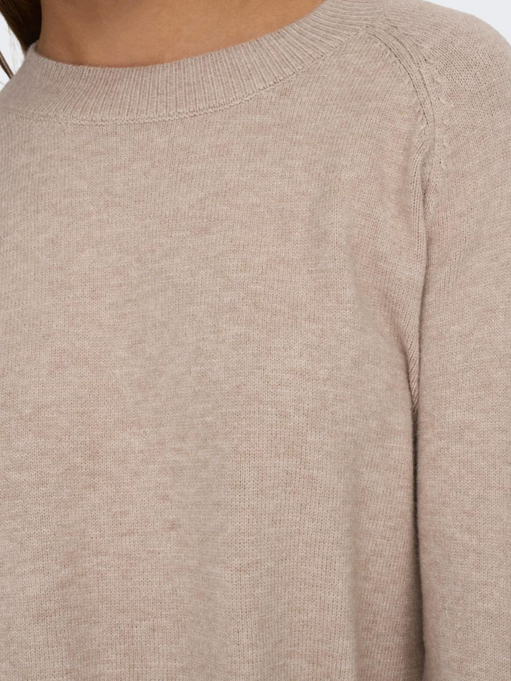 JDYMARCO L/S O-NECK SLIT PULL KNT NOOS