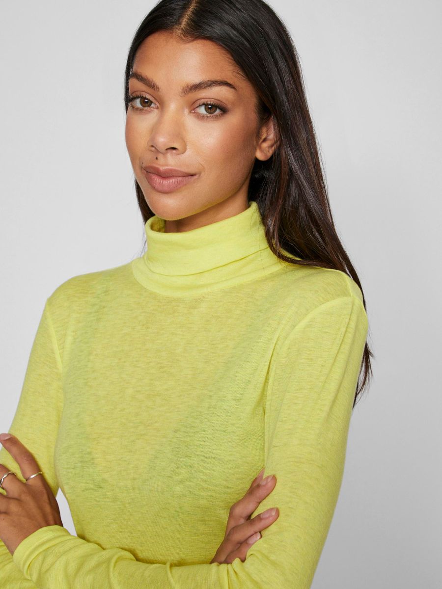 VIJOLINA ROLL NECK L/S FITTED TOP