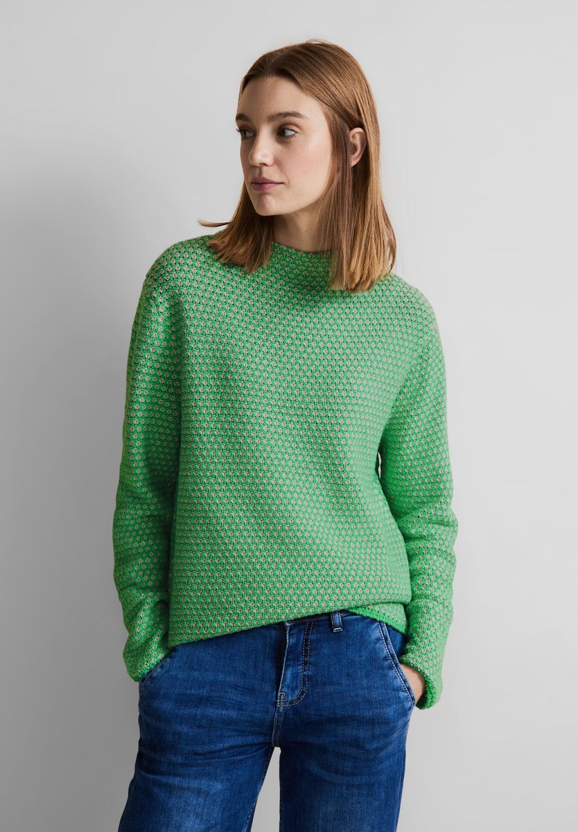 Zweifarbiger Pullover