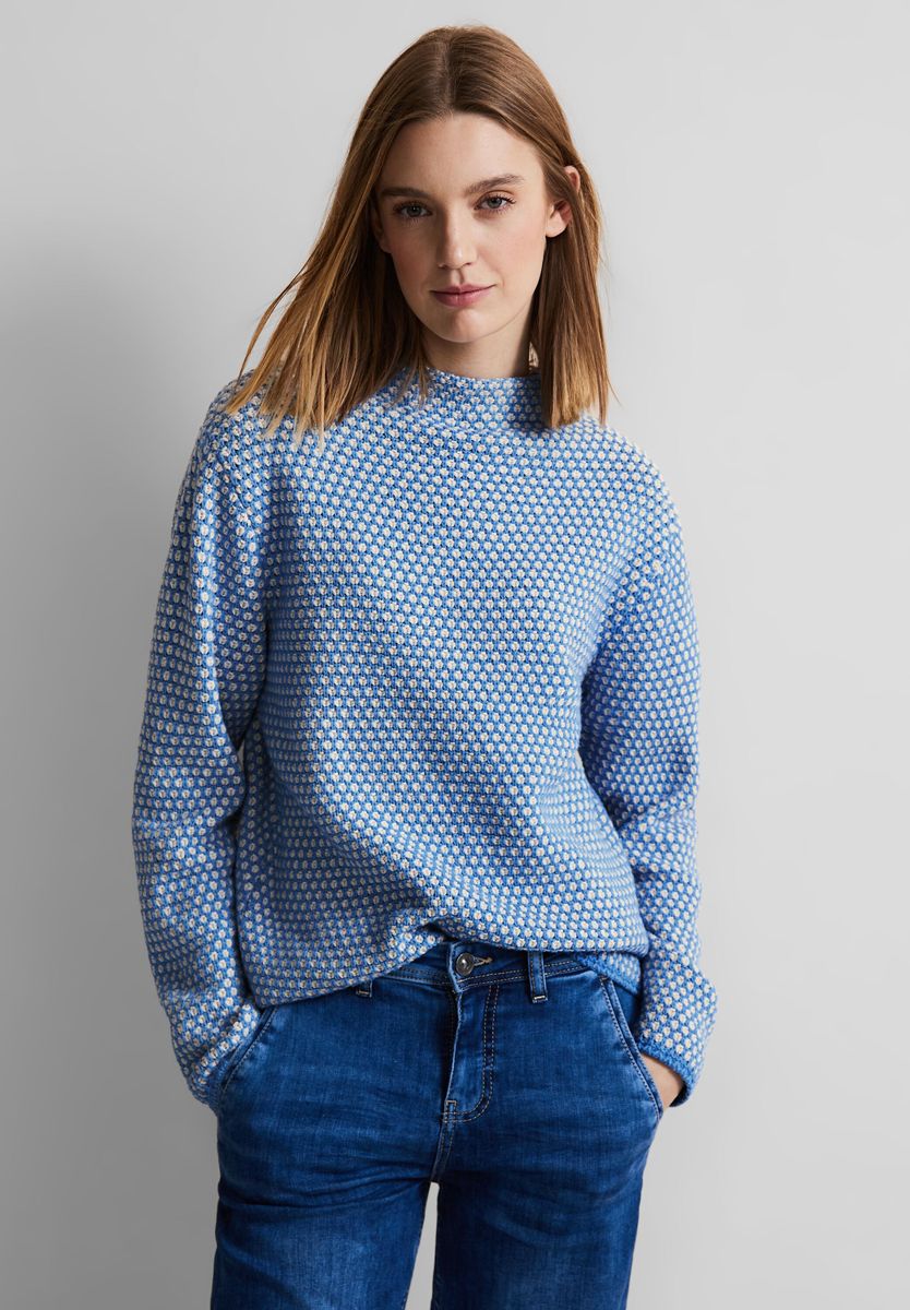 Zweifarbiger Pullover