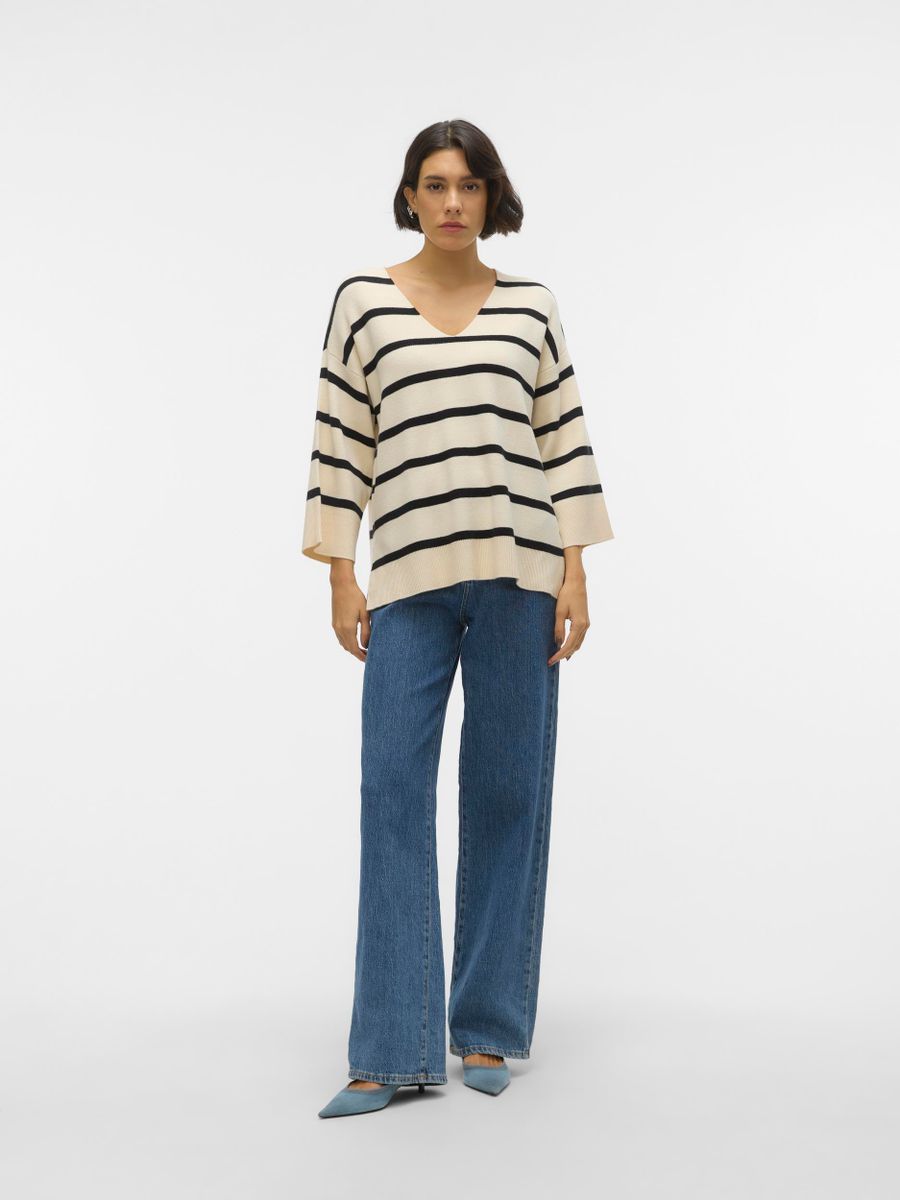 VMSABA 3/4 V-NCK STRIPE PULLOVER GA NOOS