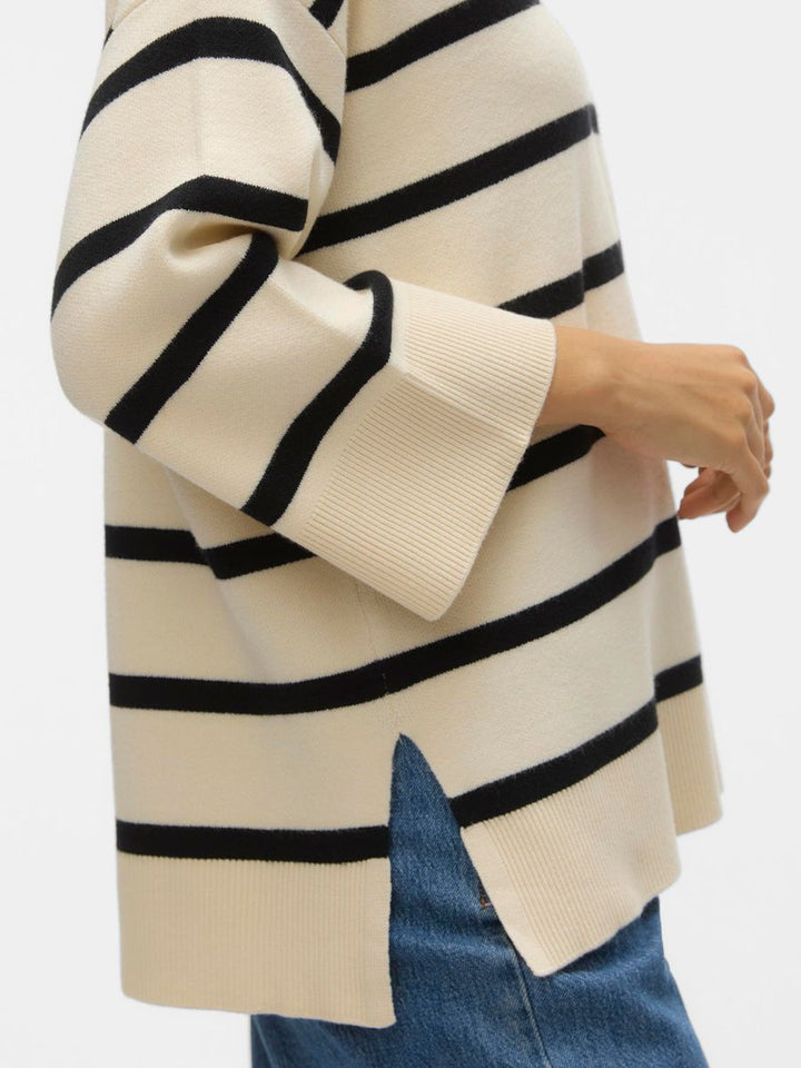 VMSABA 3/4 V-NCK STRIPE PULLOVER GA NOOS