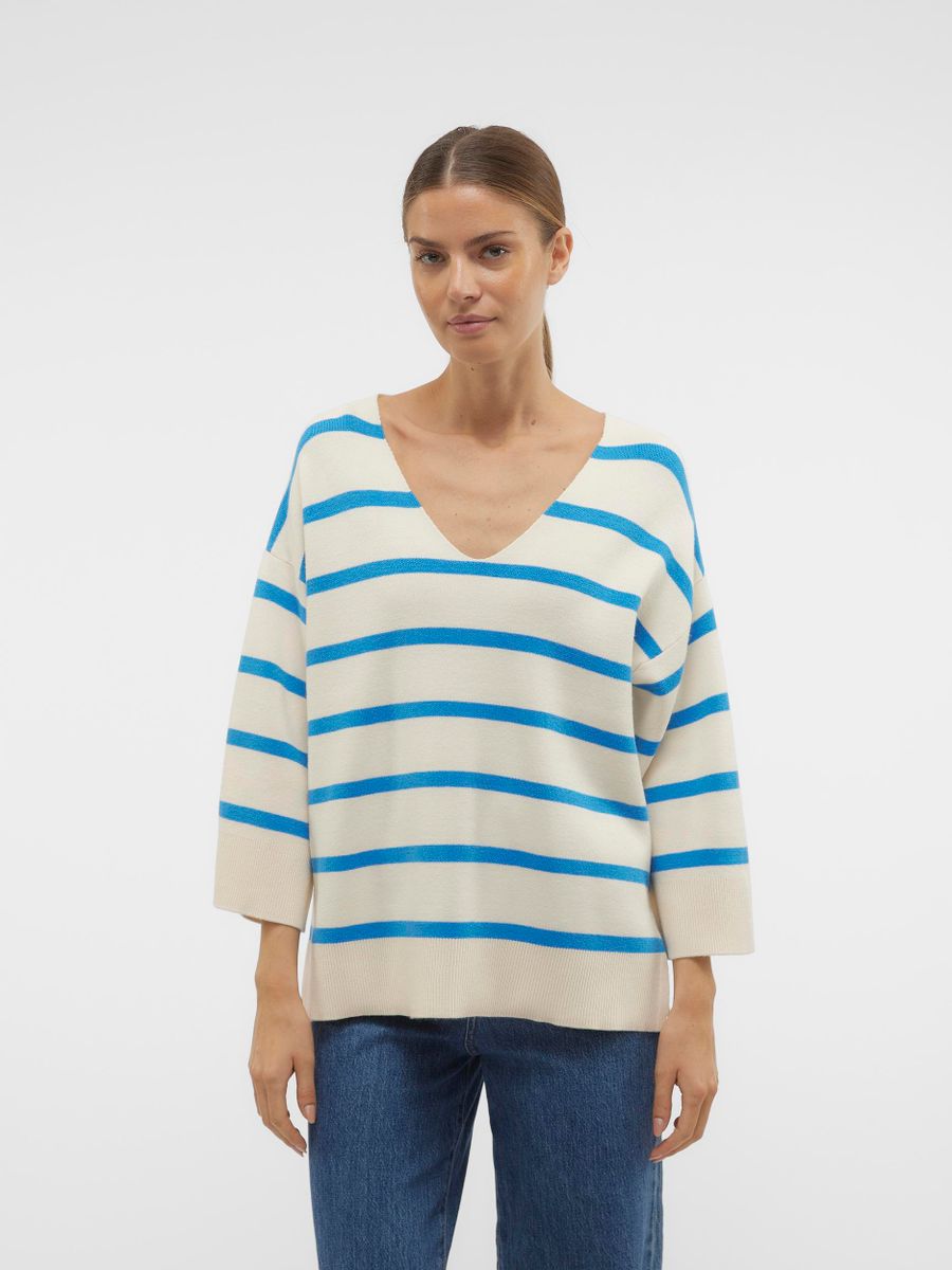 VMSABA 3/4 V-NCK STRIPE PULLOVER GA NOOS