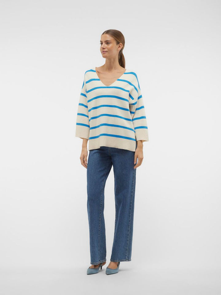 VMSABA 3/4 V-NCK STRIPE PULLOVER GA NOOS