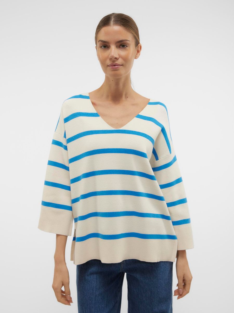 VMSABA 3/4 V-NCK STRIPE PULLOVER GA NOOS