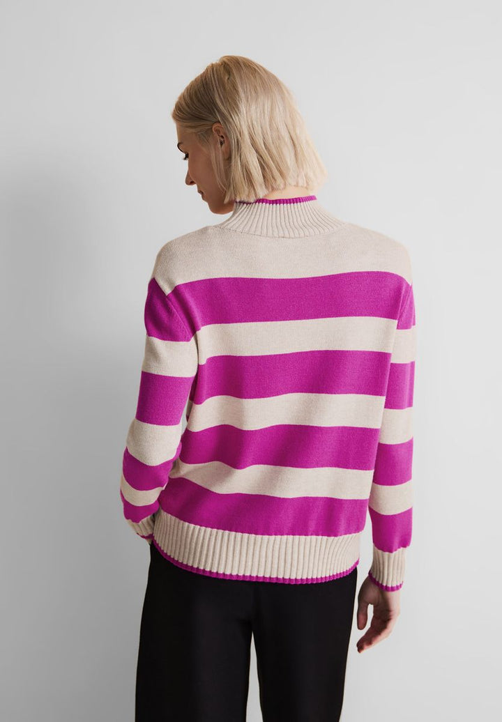 Streifen Strickpullover