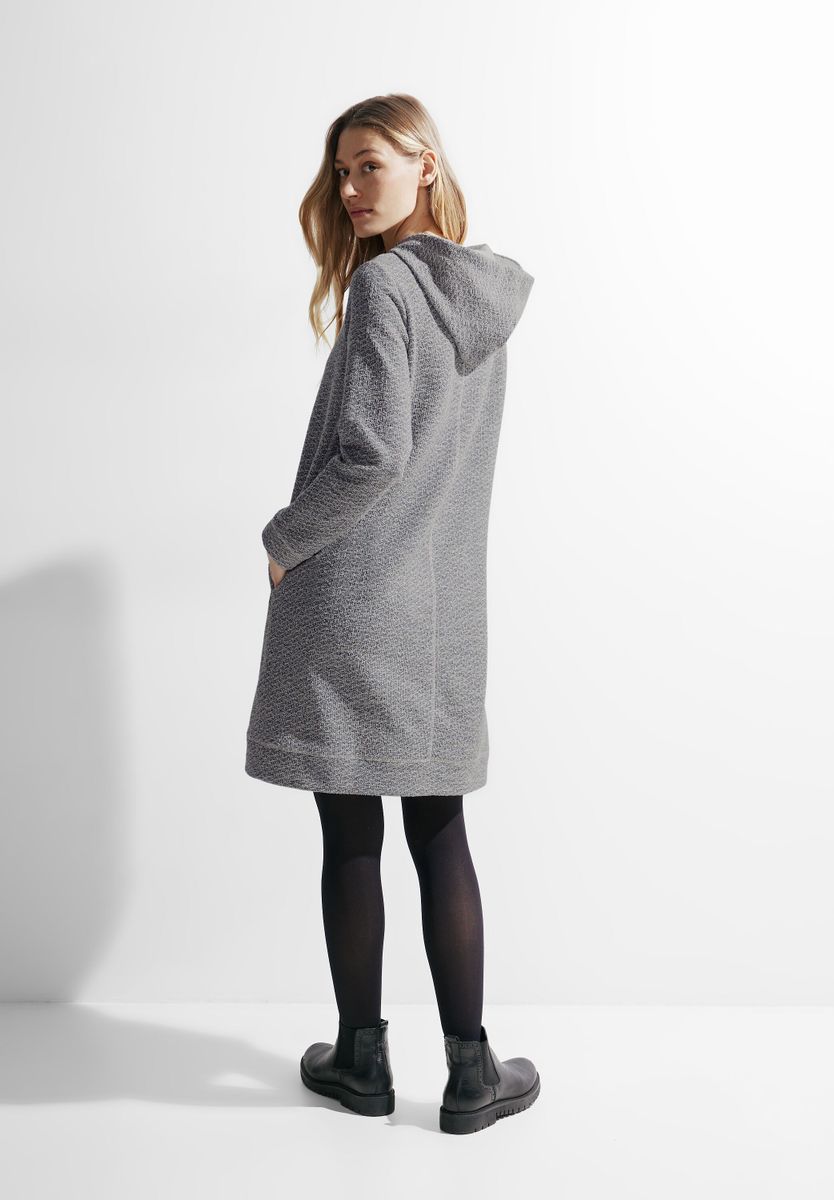 Bouclé Hoodie Kleid