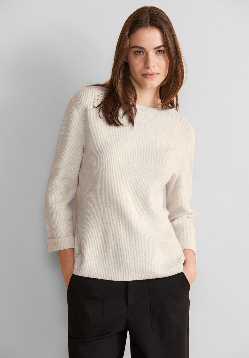 Melange Strickpullover