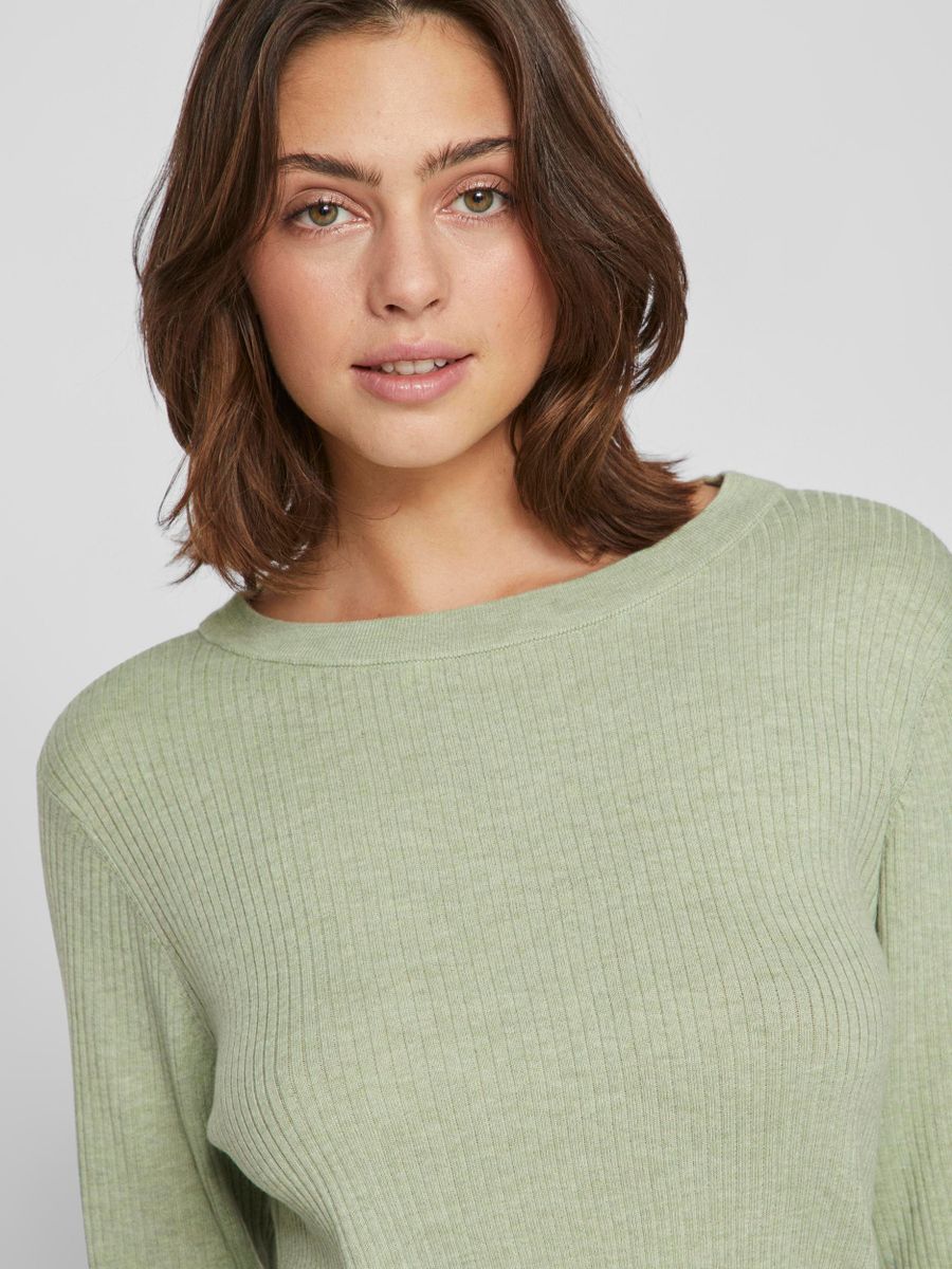 VIABELLA RIB L/S KNIT TOP - NOOS