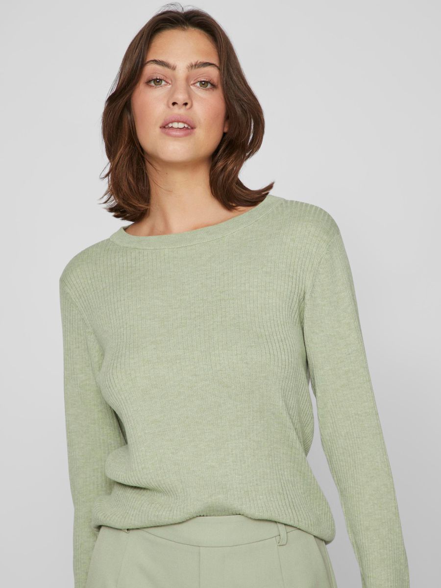 VIABELLA RIB L/S KNIT TOP - NOOS