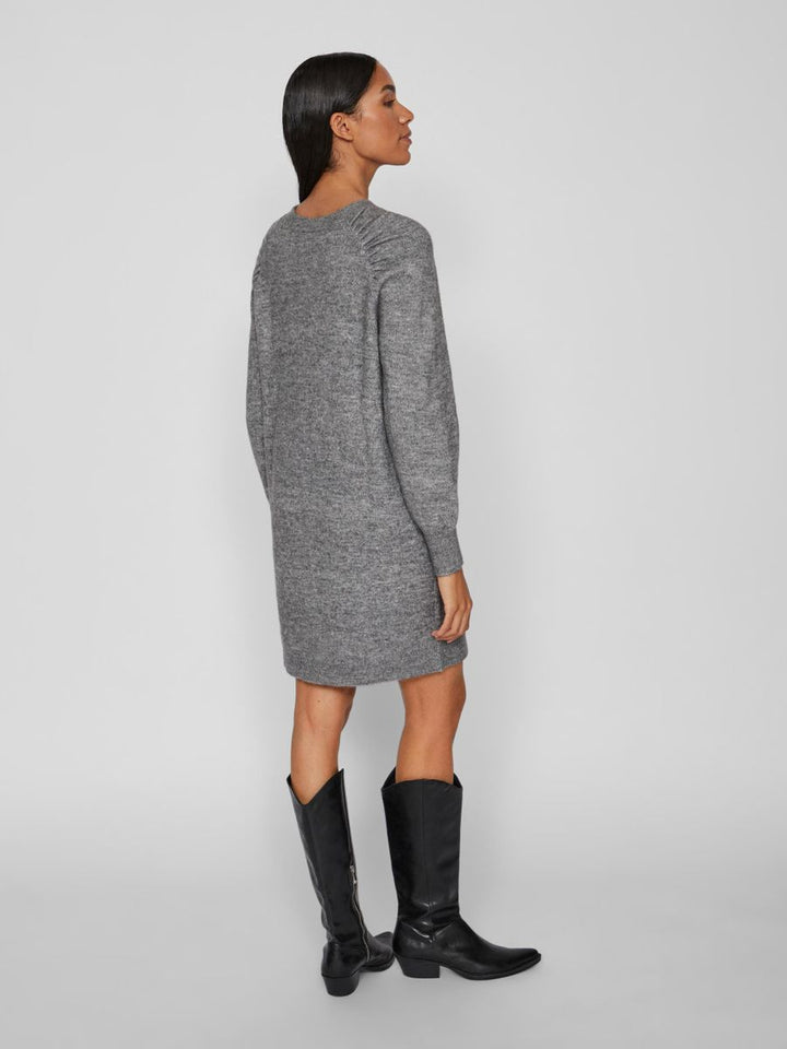 VIELLA L/S O-NECK RAGLAN KNIT DRESS/BF