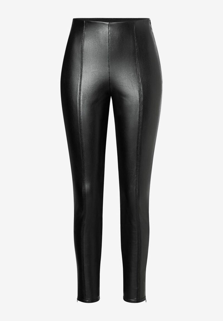 Kunstleder Leggings  schwarz  Herbst-Kollektion