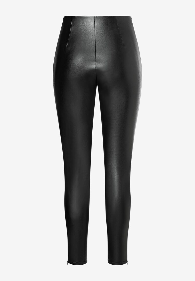 Kunstleder Leggings  schwarz  Herbst-Kollektion