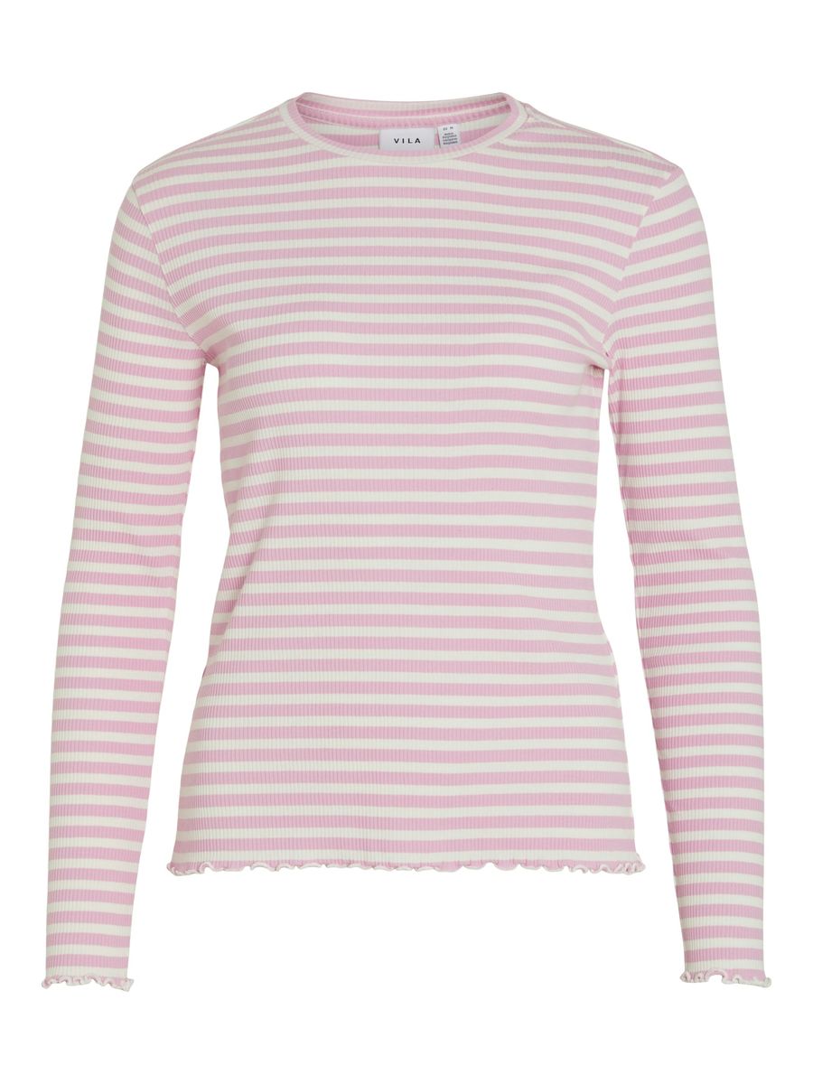 VITHESSA O-NECK L/S TOP - NOOS