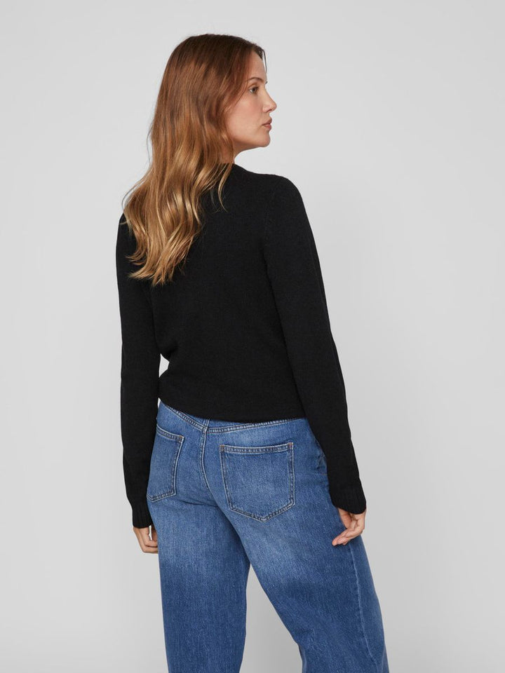 VIRIL V-NECK L/S  KNIT TOP - NOOS