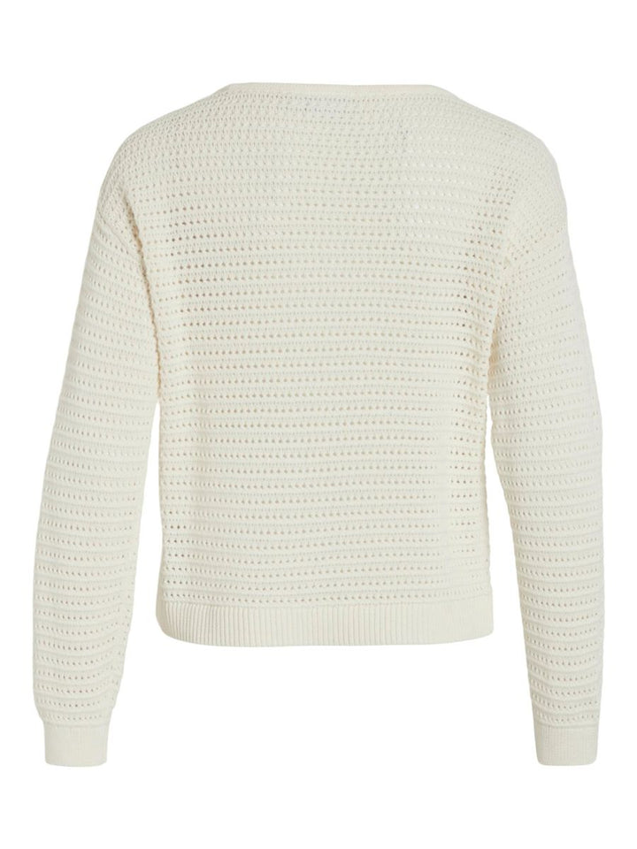 VIBELLISINA BOATNECK L/S KNIT TOP - NOOS