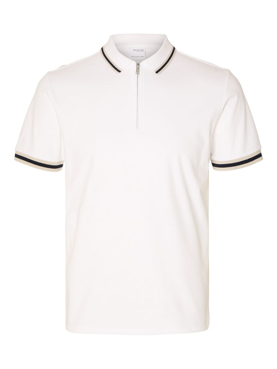 SLHSLIM-TOULOUSE DETAIL SS POLO NOOS