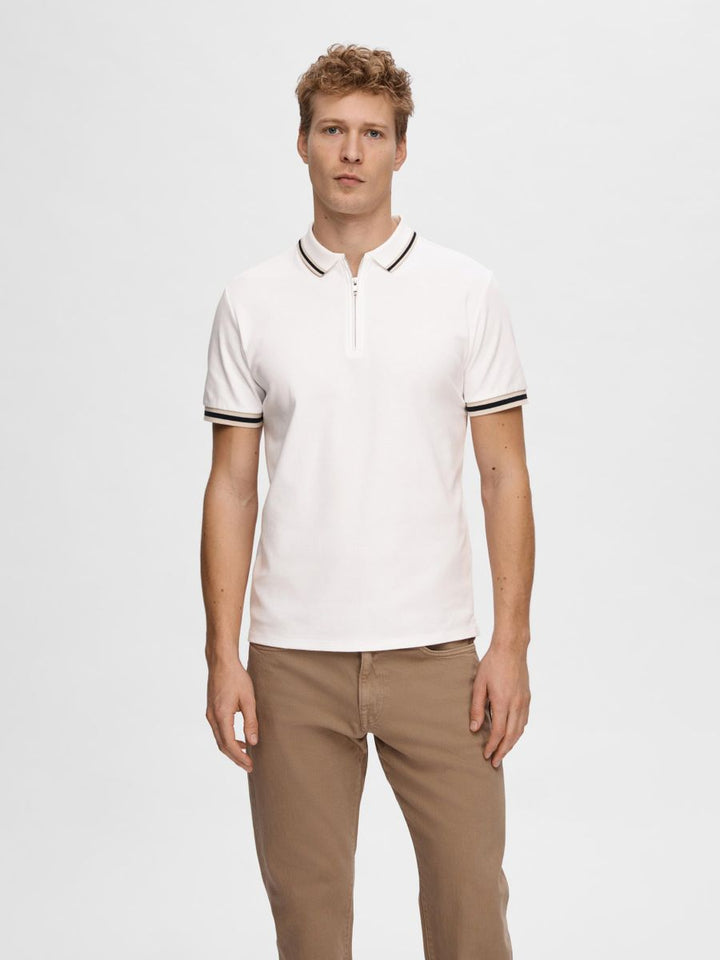 SLHSLIM-TOULOUSE DETAIL SS POLO NOOS