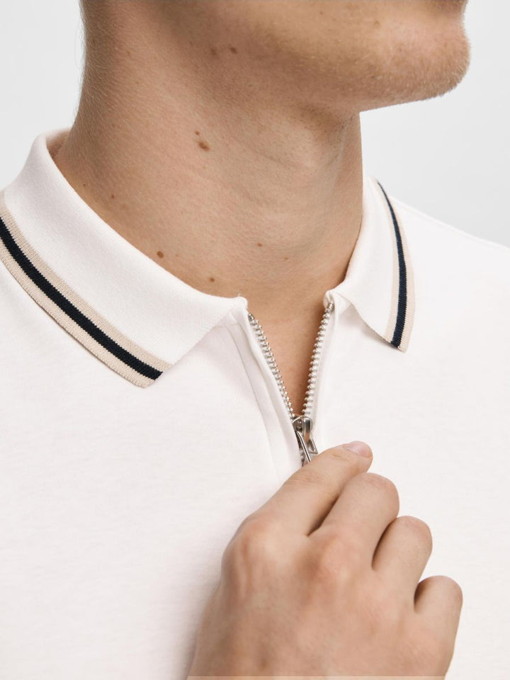 SLHSLIM-TOULOUSE DETAIL SS POLO NOOS