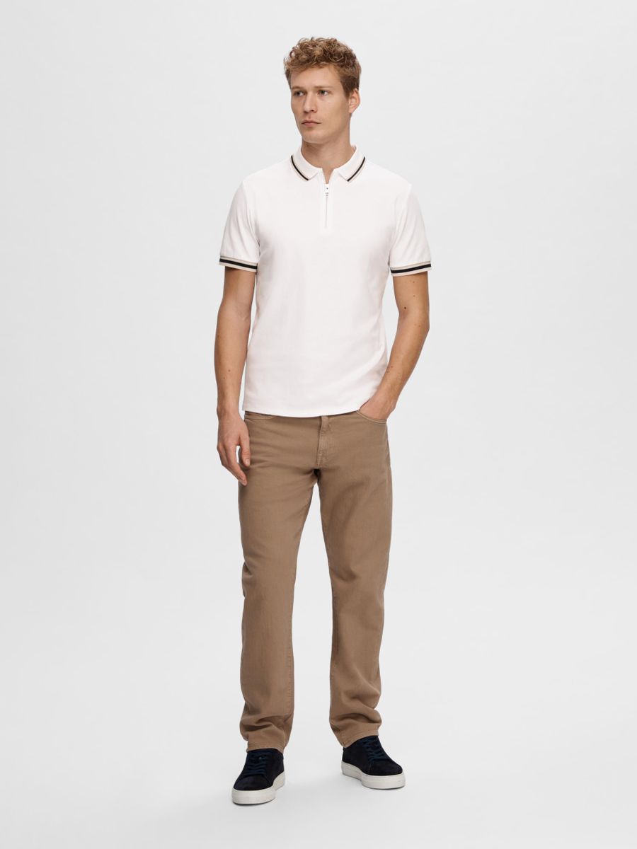 SLHSLIM-TOULOUSE DETAIL SS POLO NOOS