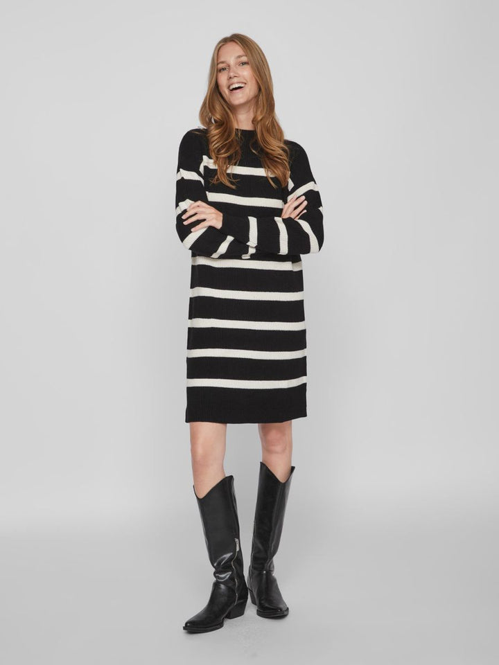 VIRIL L/S MOCKNECK KNIT DRESS/LN