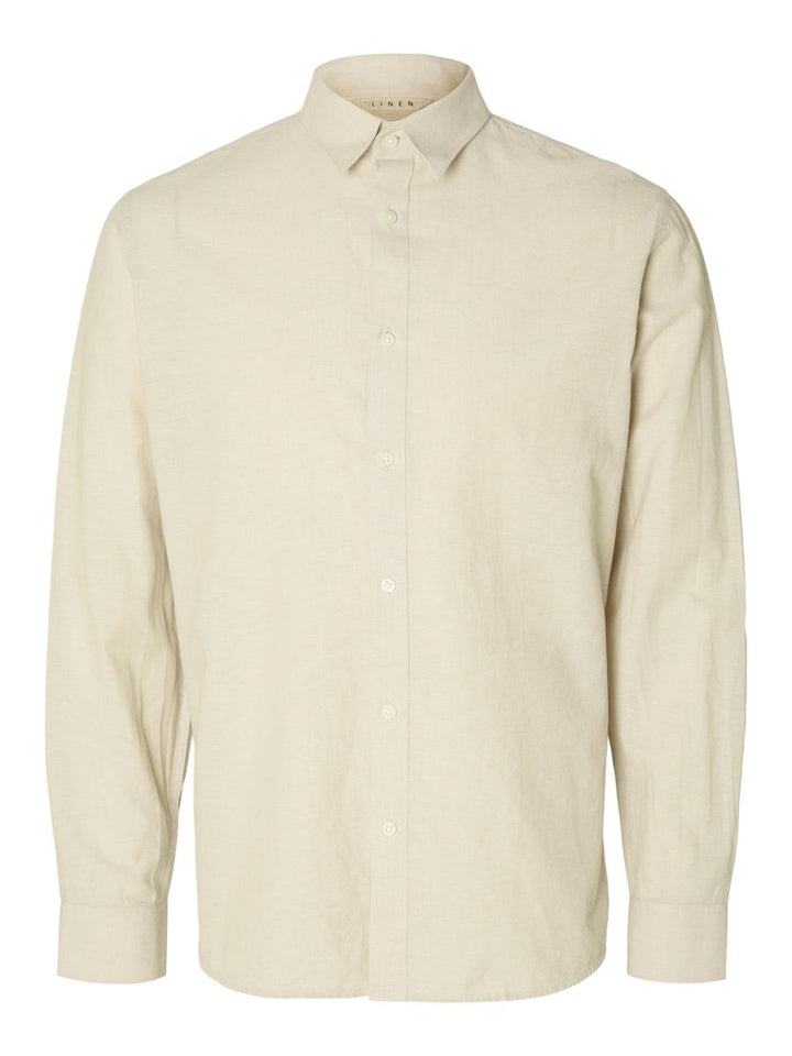 SLHSLIMNEW-LINEN SHIRT LS NOOS