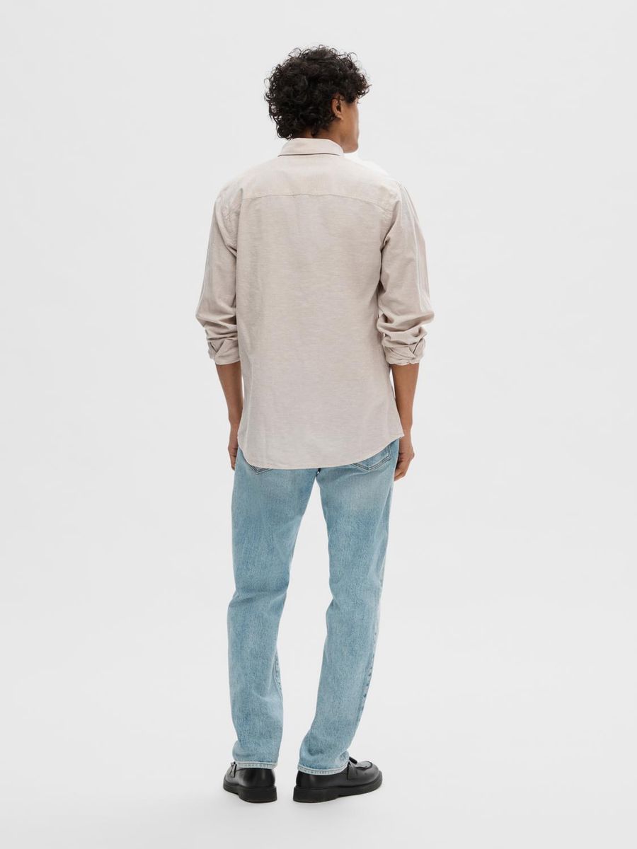 SLHSLIMNEW-LINEN SHIRT LS NOOS