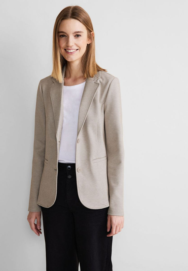 Basic Piqué Blazer