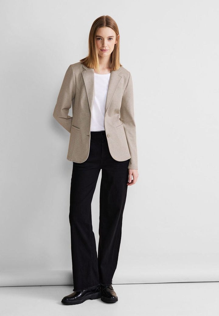 Basic Piqué Blazer