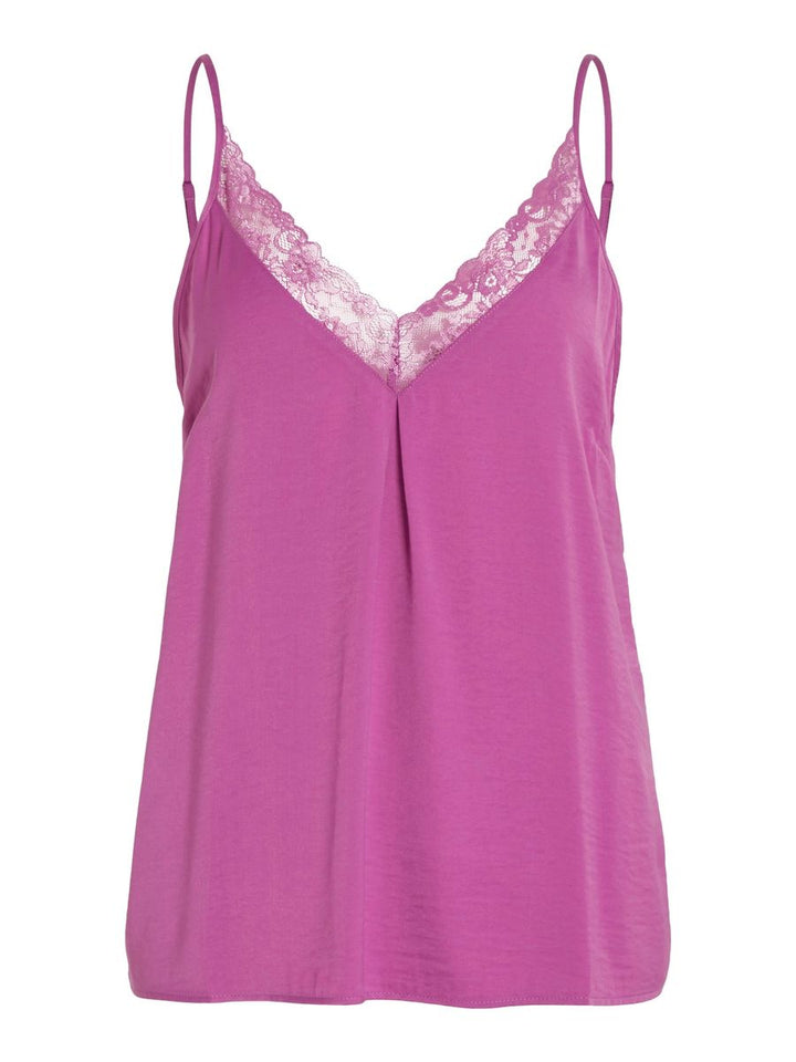 VICAVA V-NECK LACE SINGLET- NOOS